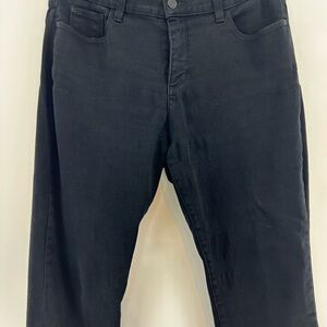 NYDJ Not Your Daughters Jeans ALINA LEGGING Stretch Black Women's Size 12